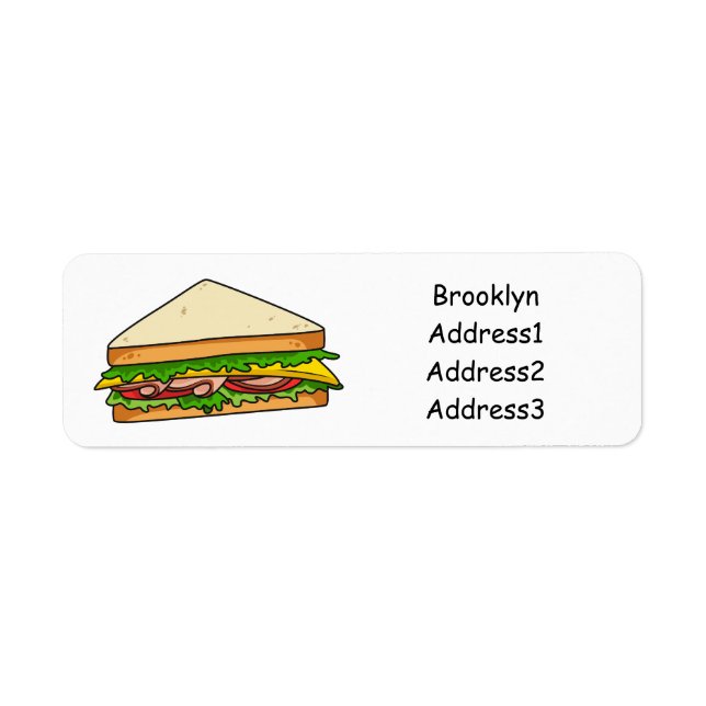 Etiqueta Imagem de desenhos em Sandwich (Frente)