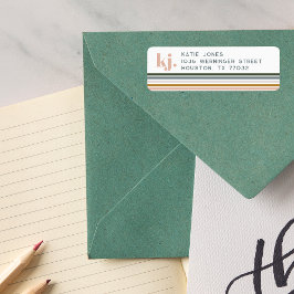 Etiqueta Imagem Retrora Chic Monograma