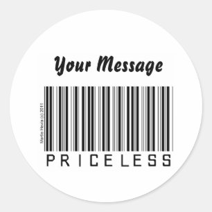 Etiqueta "impagável" do código de barras