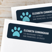 Impressão de Pet Dog Paw Moderna | Endereço de dev