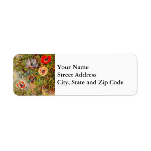 Etiqueta Impressionista Floral - Claude Monet
