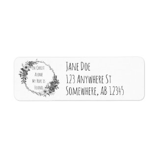 Etiqueta In Christ Alone Return Address Labels