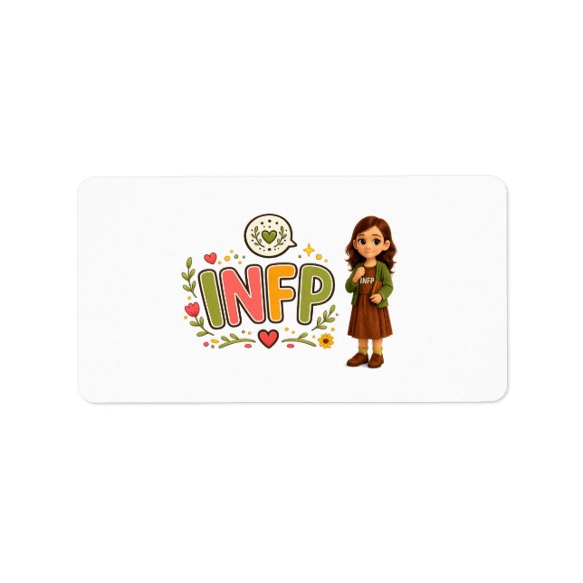 Etiqueta INFP — A Sonhadora Criativa (Frente)