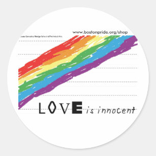 Etiqueta inocente grande