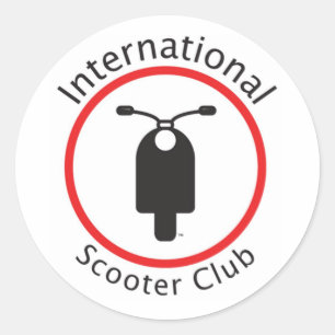Etiqueta internacional do clube do patinete