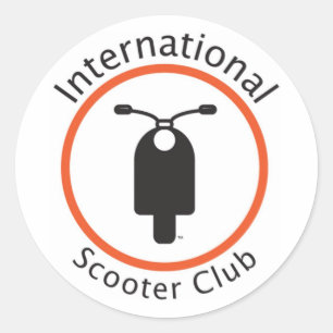 Etiqueta internacional do clube do patinete