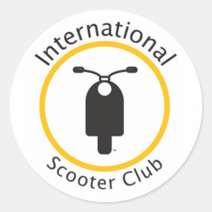Etiqueta internacional do clube do patinete