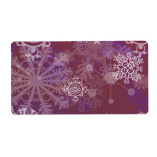 Etiqueta Inverno roxo