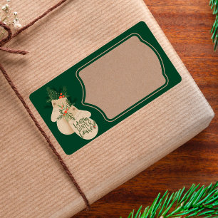 Etiqueta Invernos aquecidos Desejos festivos do Natal Mitte