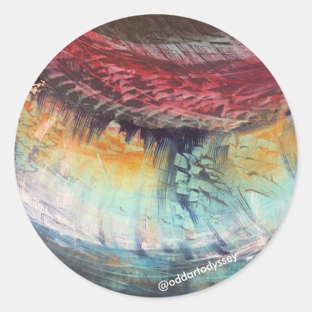 Etiqueta invertida do arco-íris (Frente)