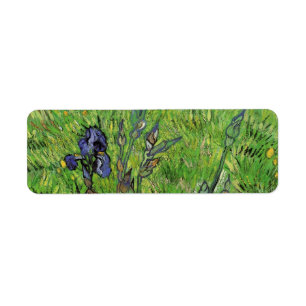 Etiqueta Íris por Vincent van Gogh, Vintage Garden Fine Art