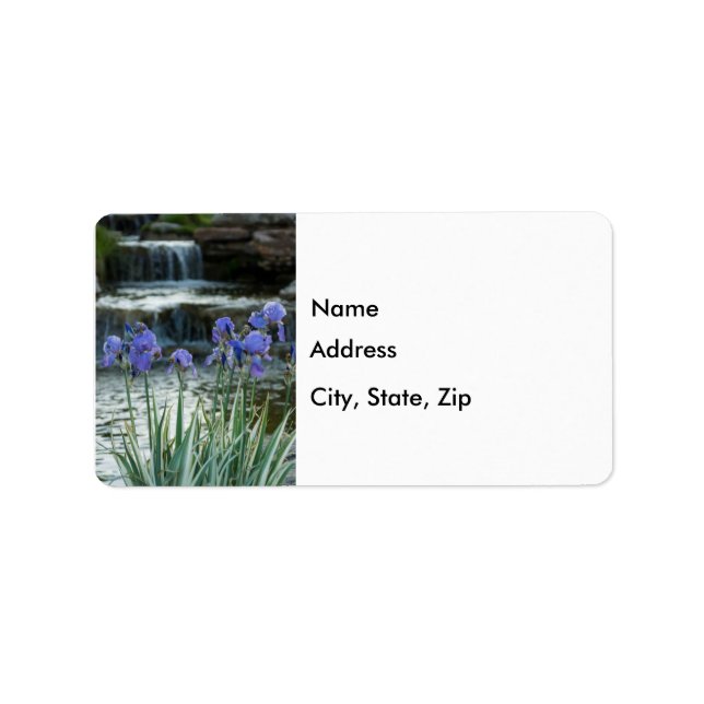 Etiqueta Irises Em Chateau (Frente)