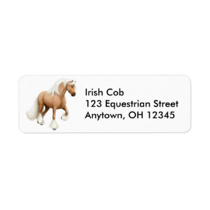 Etiqueta Irish Cob Horse Label