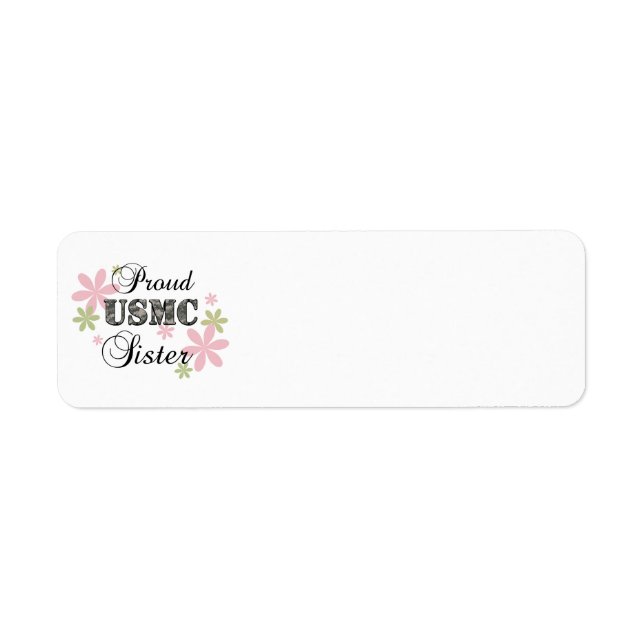 Etiqueta Irmã USMC [fl camo] (Frente)