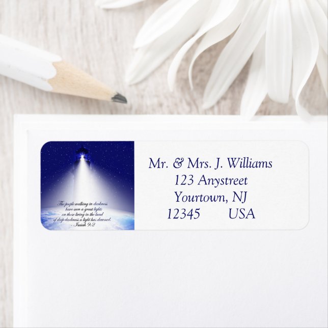 Etiqueta Isaías 9:2 Foto de Natal (Insitu)