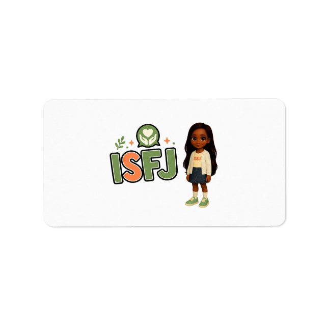 Etiqueta ISFJ — A Guardiã da Harmonia (Frente)