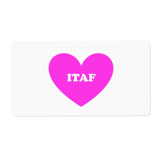 Etiqueta Itaf (Frente)