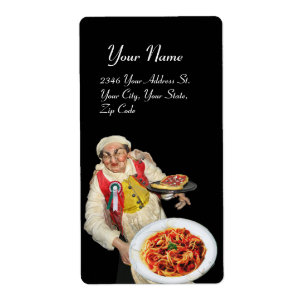 Etiqueta ITALIAN KITCHEN red green white black