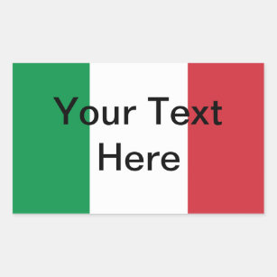Etiqueta italiana da bandeira - Customizeable