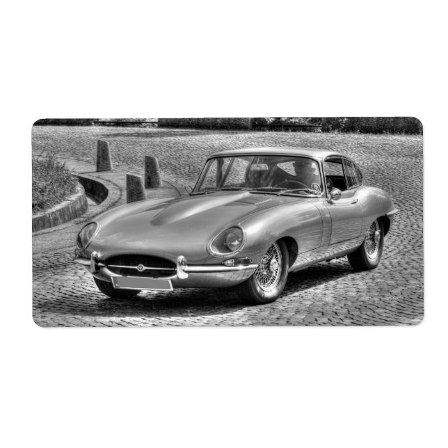 Etiqueta Jaguar E-Type (Frente)