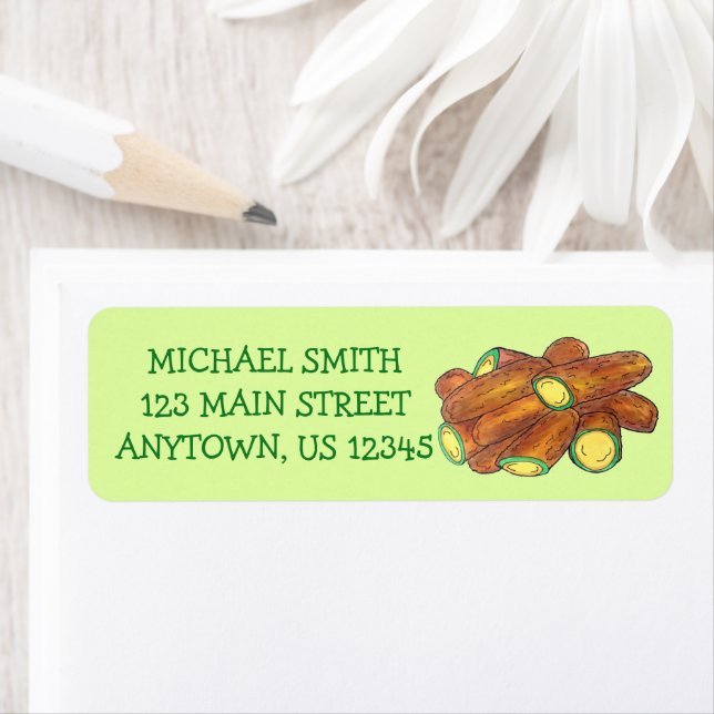 Etiqueta Jalapeño Poppers Green Hot Jalapeno Pepper (Insitu)