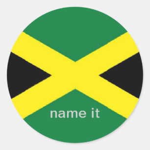 Etiqueta jamaicana da bandeira de Jamaica