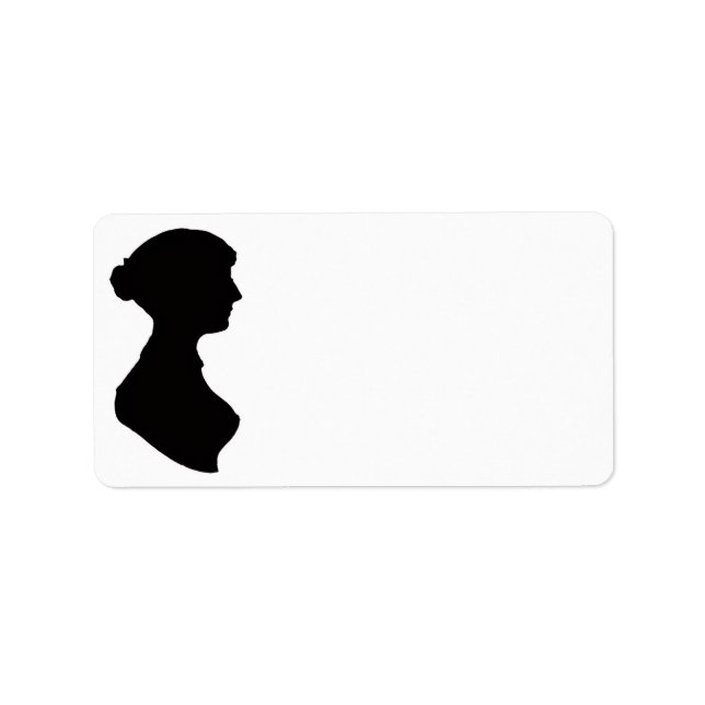 Etiqueta Jane Austen Silhouette (Frente)