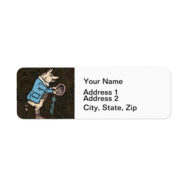 Etiqueta Jaqueta de porcos Porquinhos Óptica Formal (Frente)