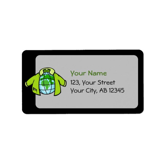 Etiqueta Jaqueta do globo (Frente)