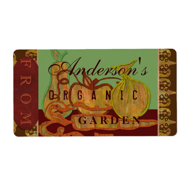 Etiqueta Jardim da família (Frente)