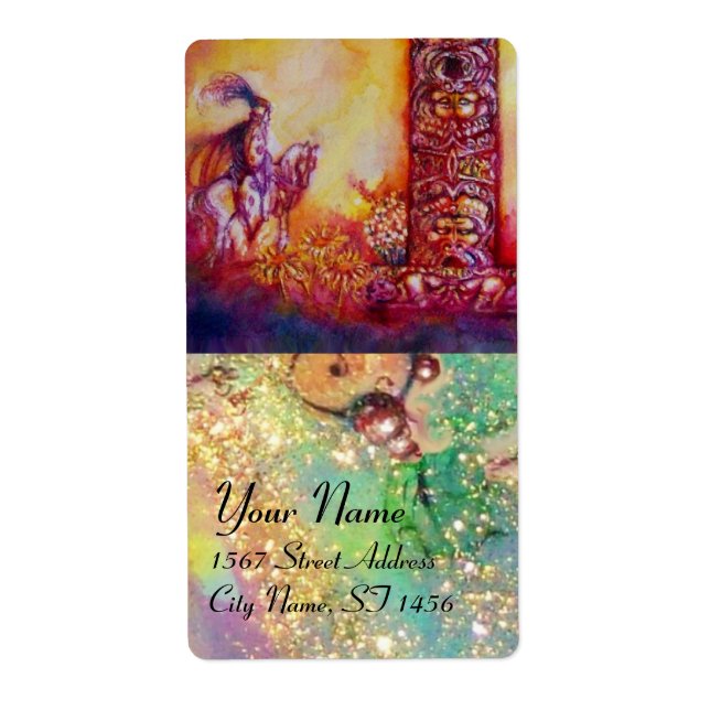 ETIQUETA JARDIM DAS SOMBRAS PERDIDAS / NOITE E CAVALO (Frente)