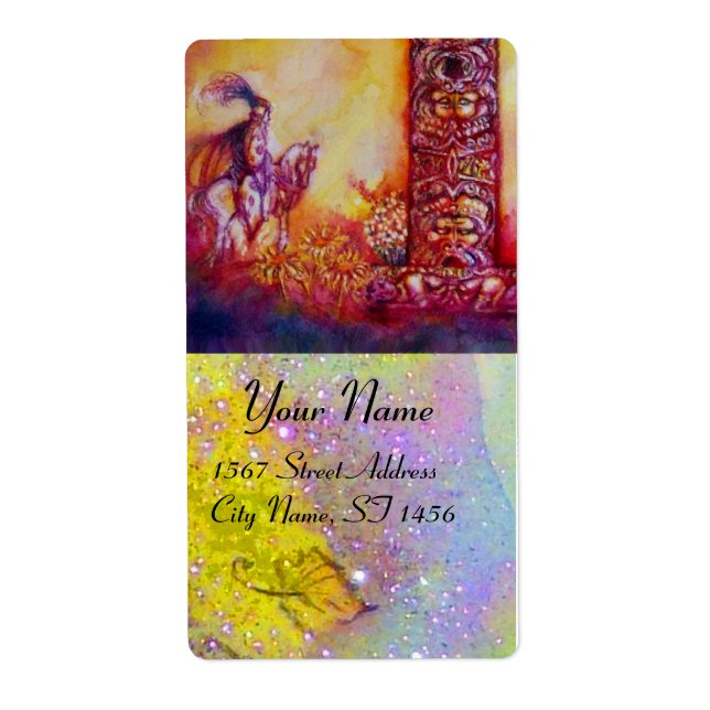 ETIQUETA JARDIM DAS SOMBRAS PERDIDAS / NOITE E CAVALO (Frente)