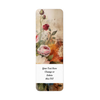 Etiqueta Jardim de Flores 404c Botões de Rosa