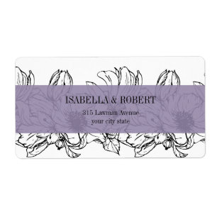Etiqueta Jardim Moderno  Lavanda  Casamento floral