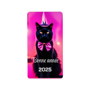 Etiqueta Jazzy Gatinho - Bonne année