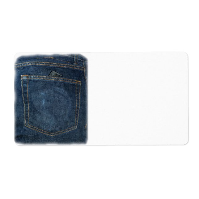 Etiqueta Jeans azuis - Bolso Denim (Frente)