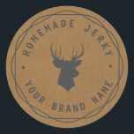 Etiqueta Jerky de Stag de Cabeçalho Personalizado<br><div class="desc">Lindas etiquetas do Kraft não só para suas etiquetas de presentes caseiras, ruins de excelente para suas doações de feriado, presentes para hospedeiros, favoritos para festas, etc. Personalize-o com o seu próprio texto! **Para alterar o texto, use a opção personalizar. Para alterações de texto mais abrangentes, como alterações na fonte,...</div>