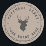 Etiqueta Jerky de Stag de Cabeçalho Personalizado<br><div class="desc">Lindas etiquetas do Kraft não só para suas etiquetas de presentes caseiras, ruins de excelente para suas doações de feriado, presentes para hospedeiros, favoritos para festas, etc. Personalize-o com o seu próprio texto! **Para alterar o texto, use a opção personalizar. Para alterações de texto mais abrangentes, como alterações na fonte,...</div>