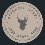 Etiqueta Jerky de Stag de Cabeçalho Personalizado<br><div class="desc">Lindas etiquetas do Kraft não só para suas etiquetas de presentes caseiras, ruins de excelente para suas doações de feriado, presentes para hospedeiros, favoritos para festas, etc. Personalize-o com o seu próprio texto! **Para alterar o texto, use a opção personalizar. Para alterações de texto mais abrangentes, como alterações na fonte,...</div>