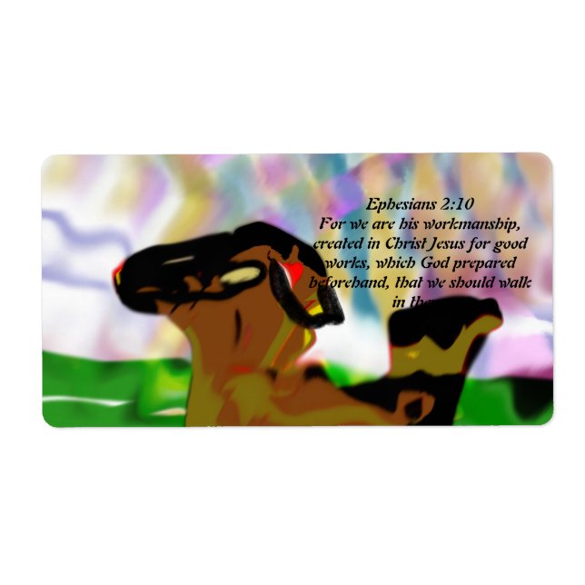 Etiqueta Jesus amigo (Frente)