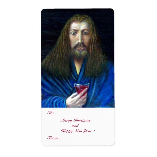 ETIQUETA JESUS CRISTO, O CHALICE (Frente)