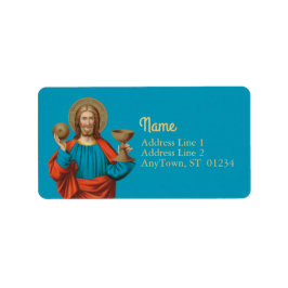 Etiqueta Jesus Segurando o Eucarista (SNV 050)