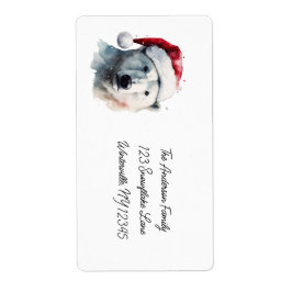 Etiqueta Jingle Bear Joy, personalizado