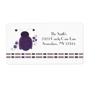 Etiqueta Joaninha roxo lunático