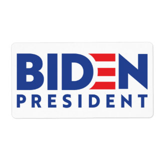 Etiqueta Joe Biden 2020 Biden para Presidente