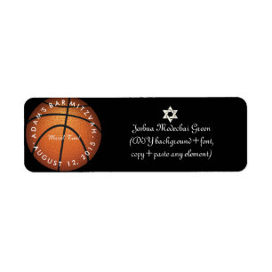 Etiqueta ✡ Jogo PixDezines! Bar de basquete Mitzvah