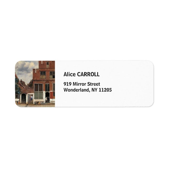 Etiqueta Johannes Vermeer - Little Street (Frente)