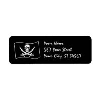 Jolly Roger Pirate Label