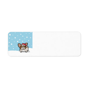 Etiqueta Jovem corça nevado Frenchie Pied