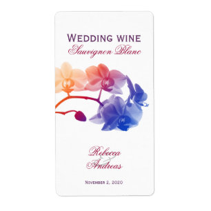 Etiqueta jovem personalizada vinho do casamento